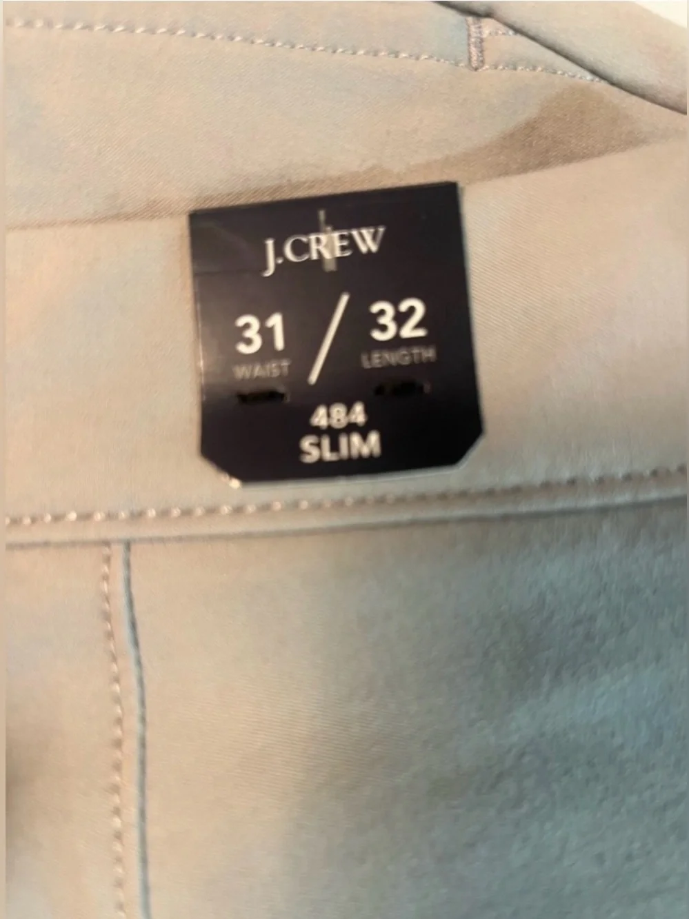 J.Crew 484 Slim-fit tech pant in moon grey